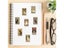 10/30/72PCS Vintage Black White Cat Sticky Graffiti Sticker Aesthetic Child PVC Carousel 8
