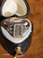 Victorian 18ct Gold Mourning Ring with Seed Pearls & Sapphires 3.34gm Carousel 9