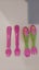 Baby/Toddler Girls Plastic Cutlery Pink x 2 sets (A) Carousel 1