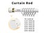 Adjustable Long Metal Curtain Rod Shower Rod No Punching Pole Carousel 4