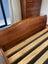 Bed , base & Mattress set- solid wood very good condition Queen size Carousel 7