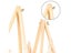 New Natural Wood Mini Easel Frame Tripod Display Holder Carousel 5