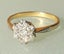 Old 18ct Gold Platinum OEC Diamond Ring Carousel 6