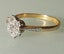 Old 18ct Gold Platinum OEC Diamond Ring Carousel 3