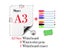 A3 Size Magnetic Dry Erase Whiteboard PET Reusable Writing Board Presentation Carousel 3