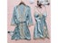 Women Summer Sling Nightgown Bathrobe Sets With Lace Trim And Split Carousel 1