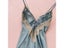 Women Summer Sling Nightgown Bathrobe Sets With Lace Trim And Split Carousel 3