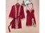 Women Summer Sling Nightgown Bathrobe Sets With Lace Trim And Split Carousel 5