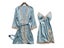Women Summer Sling Nightgown Bathrobe Sets With Lace Trim And Split Carousel 6