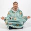 Blanket Hoodie Sweatshirt Ultra Plush Fleece Oversized Unisex Carousel 9