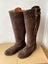 Spanish leather Wide Calf boots in Chocolate Brown sz 9/40 Carousel 6