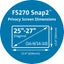 Kensington FS270 Snap2 Privacy Screen for 25-27" Widescreen Monitors Carousel 4