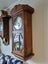 1920s solid Oak German Wall clock Carousel 1