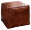 PREMIUM Handcrafted Moroccan Leather Pouf - Square Carousel 1