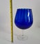 Retro Cobalt Blue Art Glass Brandy Balloon Vase Carousel 2