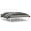 Queen Size Metal Bed Frame with Headboard white 150x200 Cm Tppaol Carousel 1