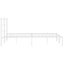 Queen Size Metal Bed Frame with Headboard white 150x200 Cm Tppaol Carousel 6