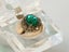 Vintage 1930s Czechoslovakian Ring in Retro Lucite Ring Box Carousel 1