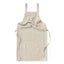 Elosung Off White Cotton Linen H Back Apron Solid Color Kitchen Cooking With Poc Carousel 1