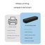 Elosung Black A4 Thermal Printer For Android/Ios Compact Wireless Supports Paper Carousel 5