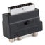 Composite Av & S Video Scart Adapter Black Carousel 4
