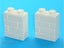 ®™DUPLO - 2 x Brick 1 x 2 x 2 with Masonry Profile - White ~Retired Feb 2024~ Carousel 1