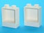 ®™DUPLO - 2 x Brick 1 x 2 x 2 with Masonry Profile - White ~Retired Feb 2024~ Carousel 3