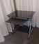 Glass top computer desk with chair and mat Carousel 2
