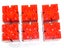 ®™DUPLO - 6 x Red Brick 2 x 2 x 2 with Vertical Grooves Carousel 4