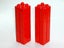 ®™DUPLO - 6 x Red Brick 2 x 2 x 2 with Vertical Grooves Carousel 5