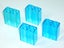 ®™DUPLO - 4 x Trans Light Blue 1 x 2 x 2 Bricks with Tube Carousel 2