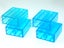 ®™DUPLO - 4 x Trans Light Blue 1 x 2 x 2 Bricks with Tube Carousel 3