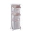 3-Tier Laundry Basket with Wheels Storage Shelf Bathroom Kitchen Carousel 1