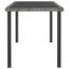 Vida Xl Garden Dining Table Grey 180X70x73 Cm Poly Rattan Carousel 4