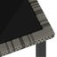 Vida Xl Garden Dining Table Grey 180X70x73 Cm Poly Rattan Carousel 5