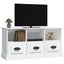 Vida Xl Tv Cabinet White 100X35x50 Cm Engineered Wood Carousel 1