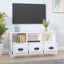 Vida Xl Tv Cabinet White 100X35x50 Cm Engineered Wood Carousel 4