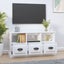 Vida Xl Tv Cabinet High Gloss White 100X35x50 Cm Engineered Wood Carousel 3