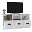 Vida Xl Tv Cabinet High Gloss White 100X35x50 Cm Engineered Wood Carousel 5