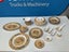 White/Gold Coloured Plates, Bowls, Ashtray Etc Carousel 1