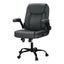 Artiss 2 Point Massage Office Chair Leather Mid Back Grey Carousel 1