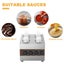 4X650ML Commercial Jam Cheese Heating Melter Electric Sauce Warmer Machine Carousel 6