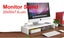 PTN WHITE 1 Tier Computer Monitor Screen Stand Riser Table Keyboard Storage Carousel 1