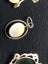 3 greenstone gold plated pendants J6 Carousel 7