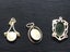 3 greenstone gold plated pendants J6 Carousel 2