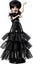 Monster High Wednesday Doll, Rave’N Wednesday (in Black Gothic Gown with Stand) Carousel 3