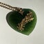 BEAUTIFUL “KIA ORA” 9ct GOLD GREENSTONE HEART NECKLACE - $1 RES Carousel 2