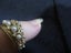 vintage Princess Dianna 14k yellow gold diamond and pearl Tiara ring Carousel 15