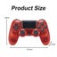 Dualshock 4 Wireless Controller Compatible with PlayStation 4-Clear Red Carousel 2