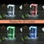 LED Light Base Multicolor Round Display Stand for Crystal Art Lighted Base Carousel 1